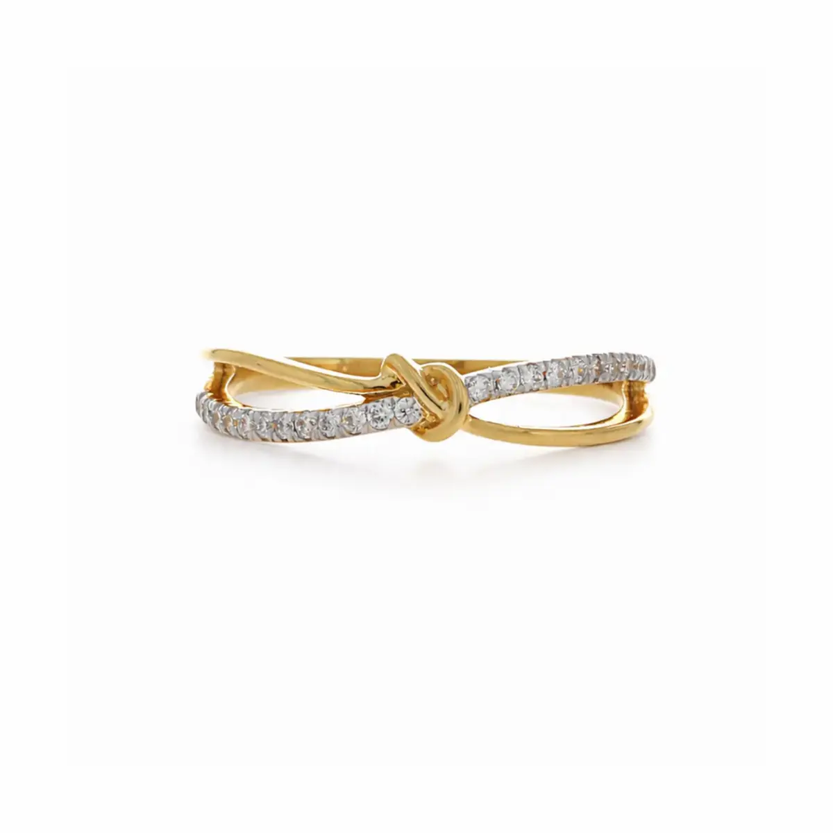 0.11 CT NATURAL DIAMOND WOMENS RING 18K GOLD